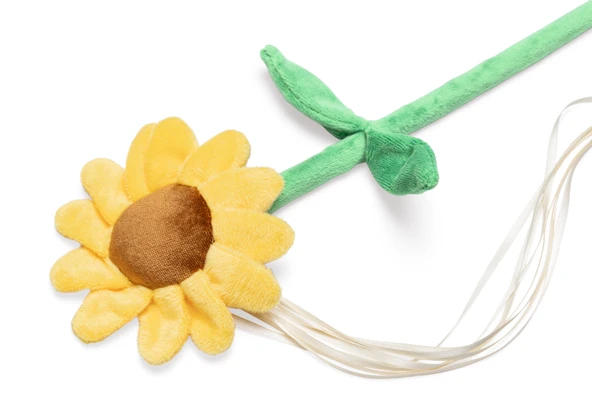 Beeztees Kedi Oltası, Çiçek Çeklinde, Peluş ve Kurdelalar, Çeşitli Renklerde, 45x6x3cm - Resim 9