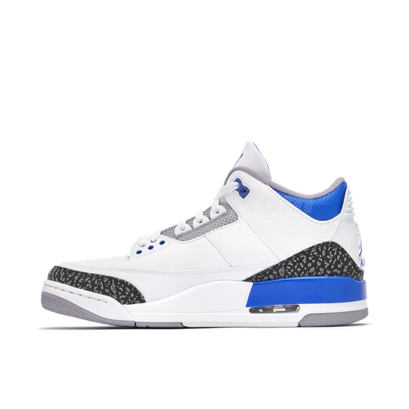 Nike Air Jordan 3 Retro Racer Blue - Resim 3
