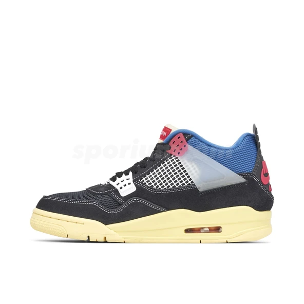Nike Air Jordan Retro 4 Union LA Off Noir - Resim 4