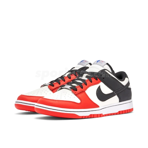 Nike Dunk Low EMB NBA 75th Anniversary Chicago - Resim 3