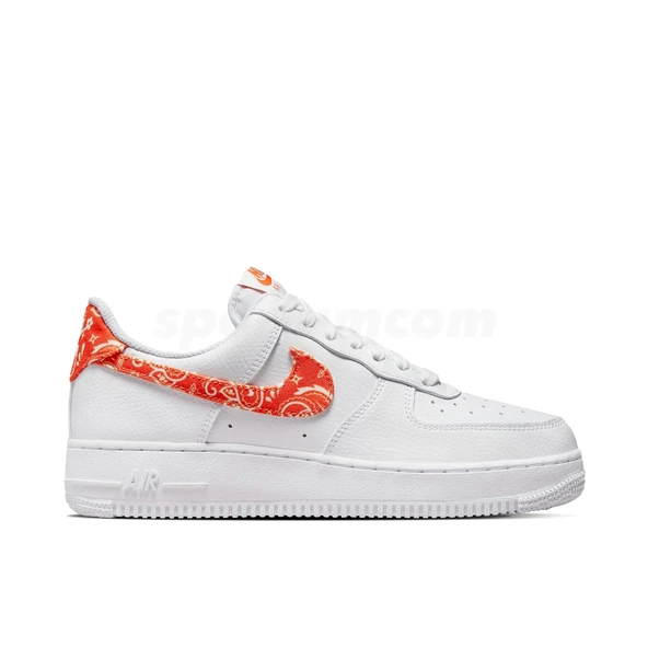 Nike Air Force 1 Low 07 Essential White Rush Orange Paisley