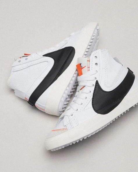 Nike Blazer Mid 77 Jumbo White Black - Resim 2