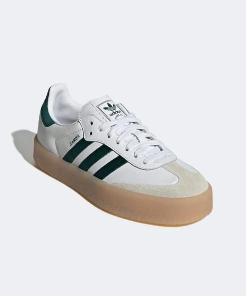 Adidas Sambae White Collegiate Green Gum Womens - Resim 3