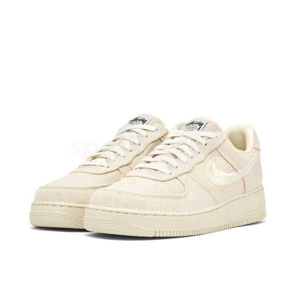 Nike Stussy x Air Force 1 Low Fossil Stone - Resim 3
