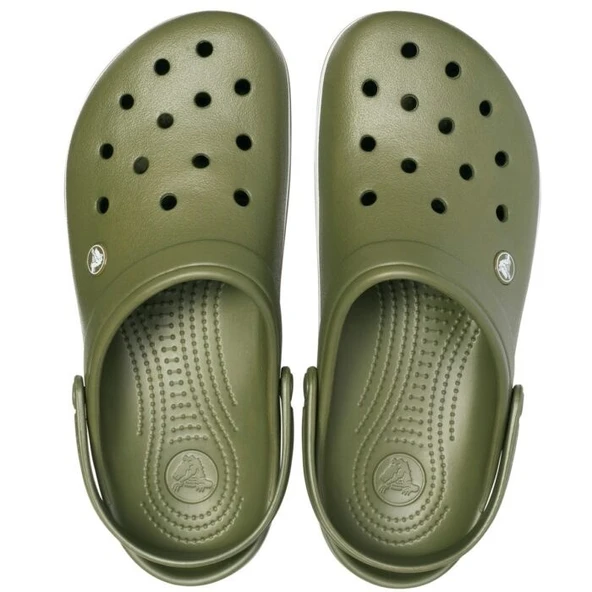 Crocs Crocs Crocband Army Green White - Resim 4