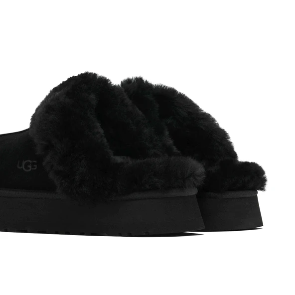 Ugg UGG Disquette Slipper Black Womens - Resim 4
