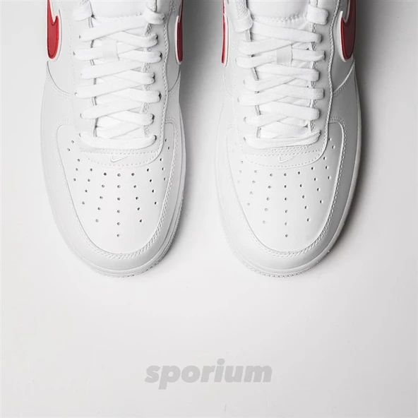 Nike Air Force 1 Low White Gym Red - Resim 2