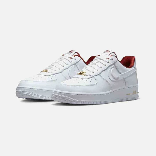 Nike Air Force 1 Low '07 SE Just Do It Summit White Team Red Womens - Resim 6