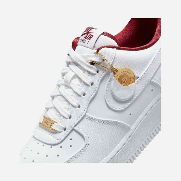 Nike Air Force 1 Low '07 SE Just Do It Summit White Team Red Womens - Resim 4