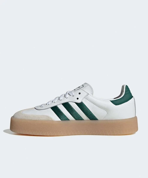 Adidas Sambae White Collegiate Green Gum Womens - Resim 2