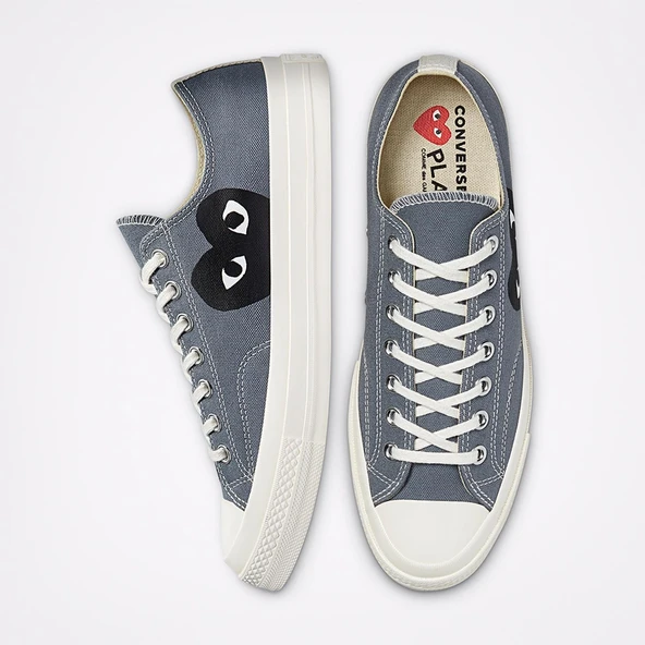 Converse Converse Chuck Taylor All-Star 70 Ox Comme des Garcons PLAY Grey - Resim 3