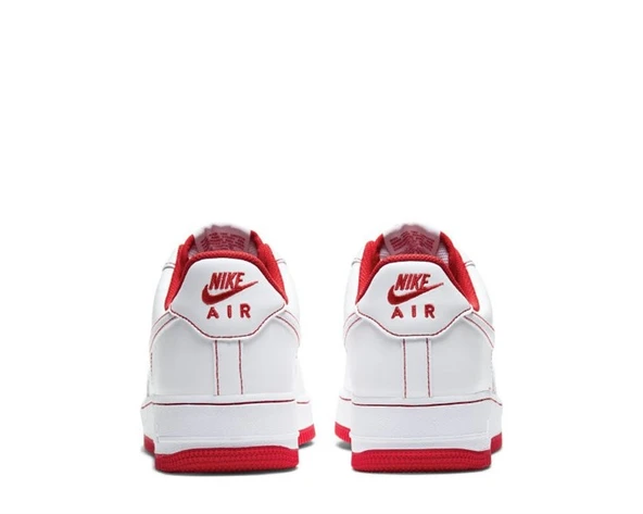 Nike Air Force 1 Low Contrast Stitch White University Red - Resim 3