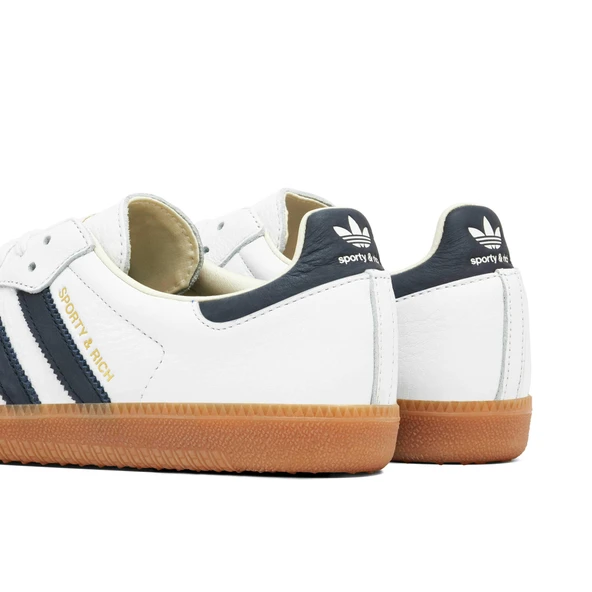 Adidas Samba x Sporty & Rich White Black - Resim 2