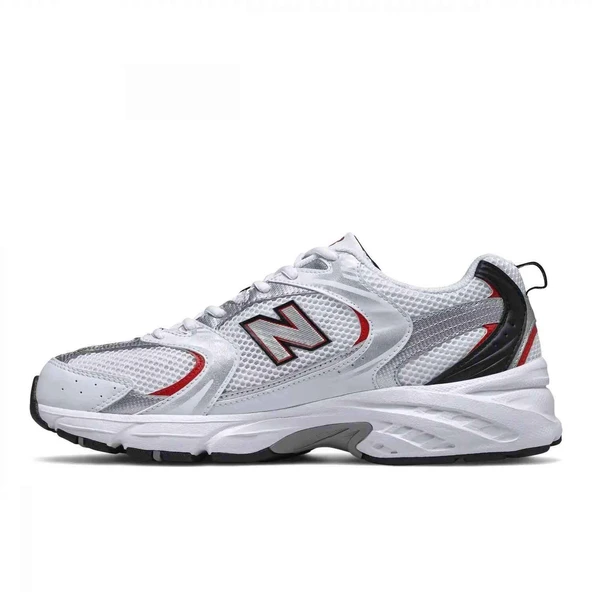 New Balance 530 v2 White Silver Red - Resim 4