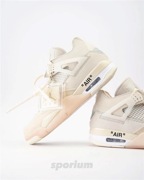 Nike Air Jordan Retro 4 Off-White Sail - 4