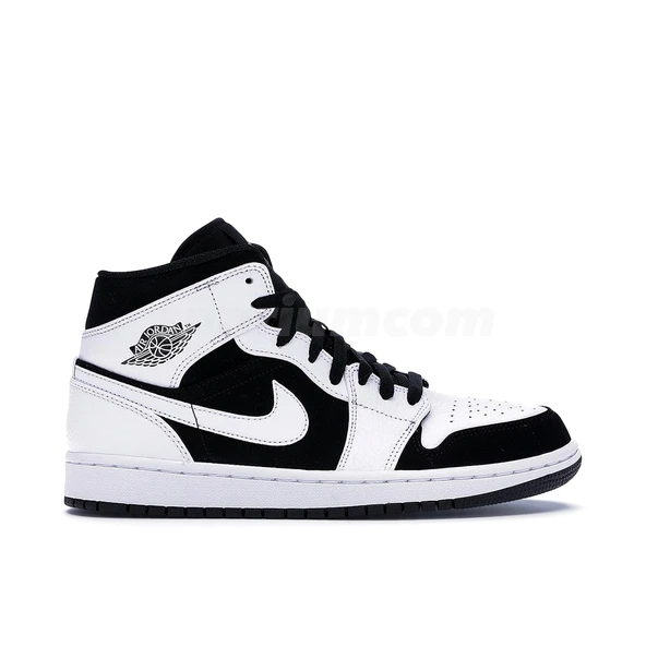 Nike Air Jordan 1 Mid White Black Tuxedo