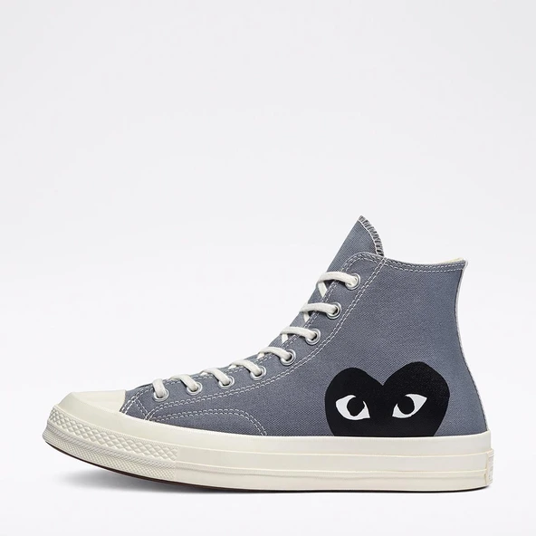 Converse Converse Chuck Taylor All-Star 70s Hi x Comme Des Garçons Play Grey - Resim 5