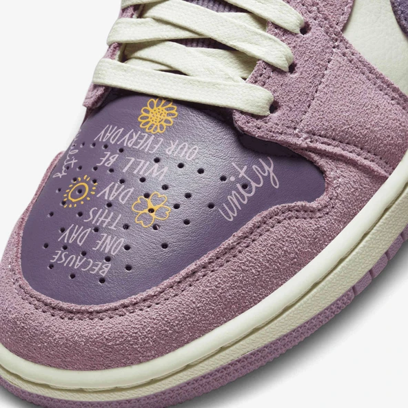 Nike Air Jordan 1 Low Unity Purple Womens - Resim 2