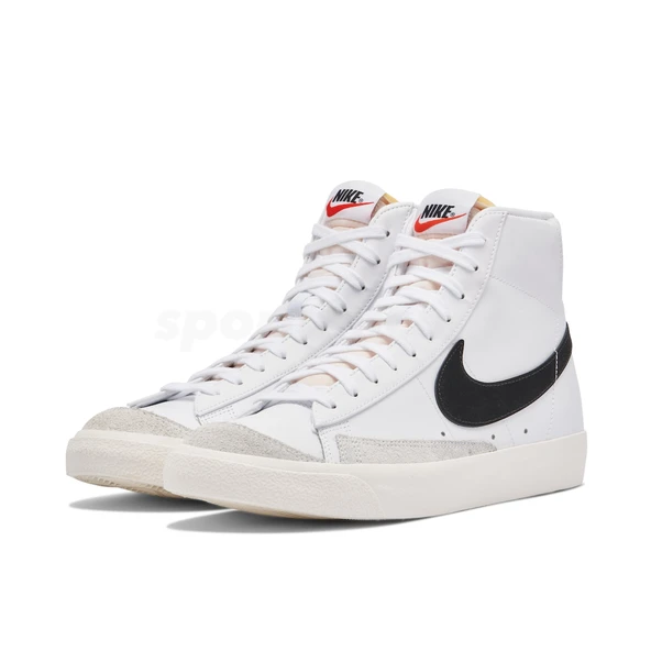 Nike Blazer Mid 77 White Black - Resim 4