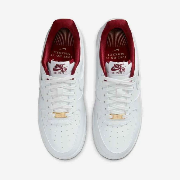 Nike Air Force 1 Low '07 SE Just Do It Summit White Team Red Womens - Resim 3