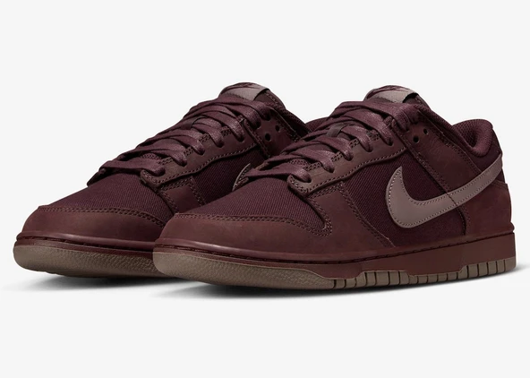 Nike Dunk Low Retro Premium Burgundy Crush - Resim 3