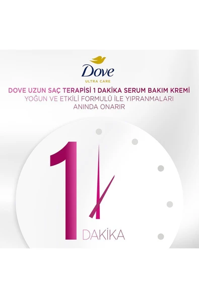 Dove Ultra Care 1 Minute Serum Saç Bakım Kremi Uzun Saç Terapisi 170 ml - 3