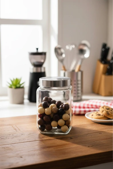 BOROSİLİCATE CAM KAVANOZ 820 ML ürün görseli