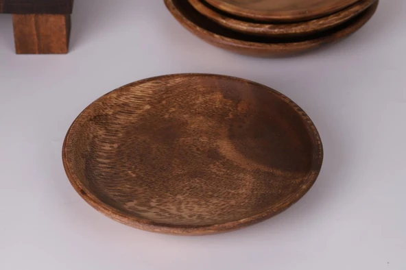 Akasya Tabak - Yuvarlak Servis Pasta Tabağı 15 cm - 3
