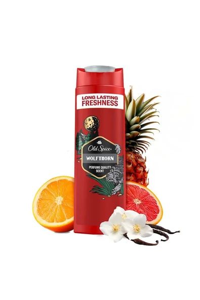 Old Spice Wolfthorn Erkekler Için Duş Jeli Ve Şampuan 400 ml - 3