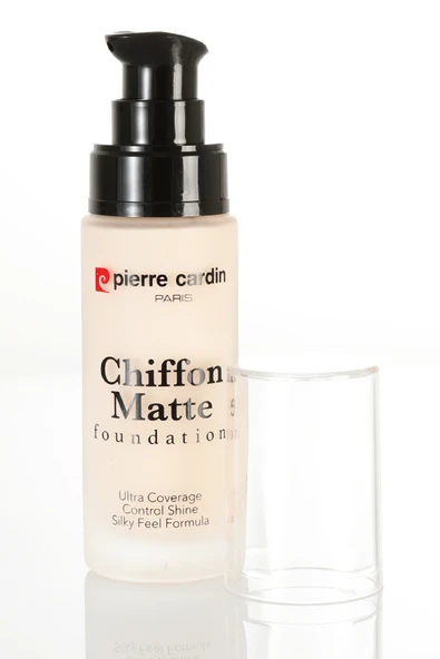 Pierre Cardin Chiffon Touch Mat Görünüm Veren Fondöten-White Porcelain-777 - 2