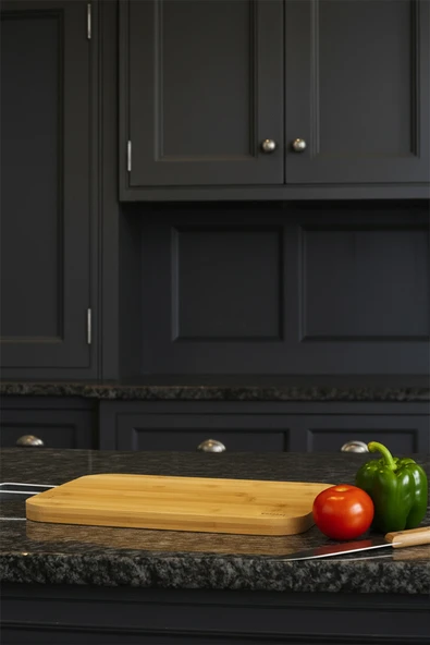 Zoe - Çelik Saplı Kesme Tahtası Büyük - Resim 3