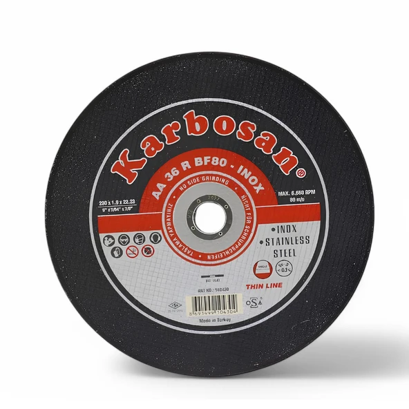 Metal Kesici Taş Disk Taşlama Spiral Demir Kesme Diski 230x1.9x22.23 mm - 3