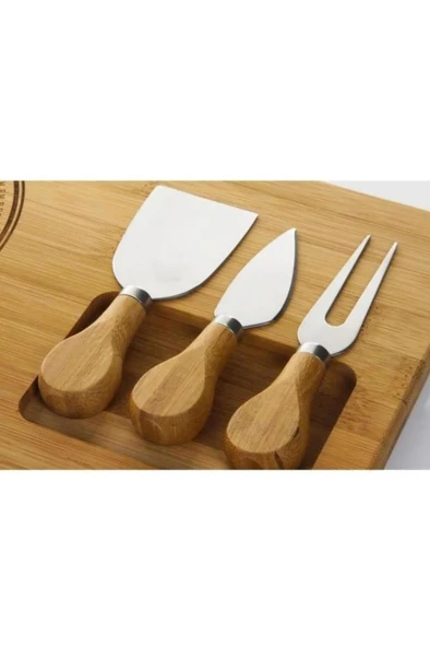 Mien Bambu 4 Parça Peynir Sunum Seti - MIEN-244 - 2