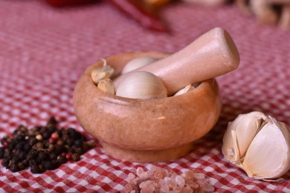 Bambum Mortero - Mermer Havan Sarı - 3