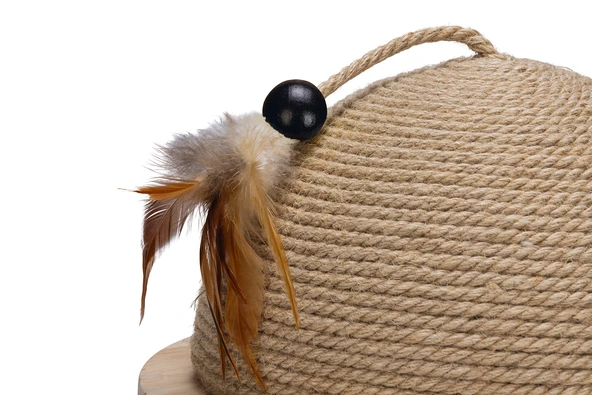 Beeztees DBL Kedi Tırmalama ve Oyuncağı, 34,5x34,5x18cm - Resim 6