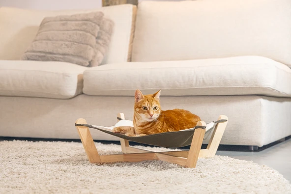 Beeztees DBL Kedi Hamağı, Gri, 51x51x18,5cm - 4