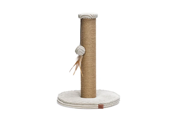 Beeztees DBL Kedi Tırmalama ve Oyuncağı, Açık Gri, 35x35x50cm ürün görseli