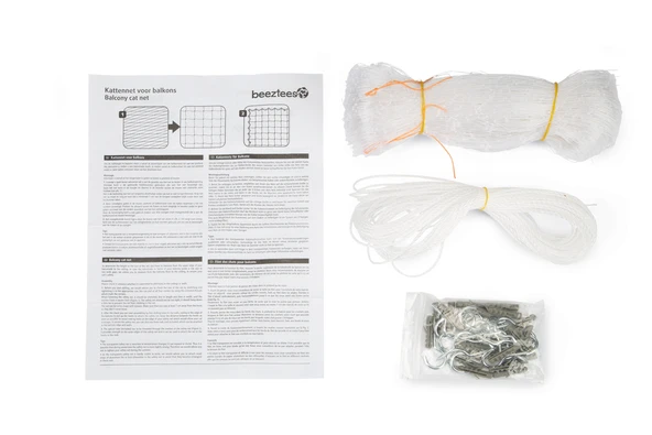 Beeztees Kedi Pencere veya Balkon Koruma Filesi, Şeffaf, 4x3m - Resim 3