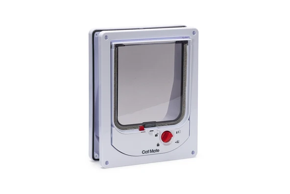 Beeztees CatMate Kedi Kapısı, Magnet İle Özel Girişli, Çift Yönlü, 2 fonksiyonlu, Kilitli, Beyaz, 24 ürün görseli