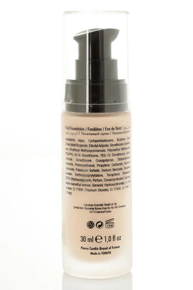 Pierre Cardin Chiffon Touch Mat Görünüm Veren Fondöten-White Porcelain-777 - 5