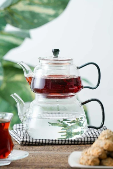 Jasmin Borosilikat Cam Çaydanlık 600 ML