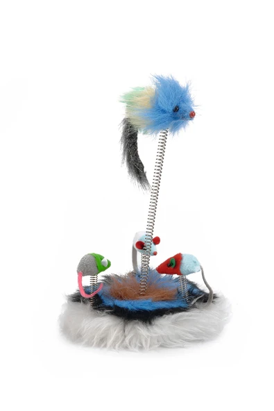 Beeztees Kedi Oyuncağı, Yaylı Fareleri Kediotlu, 15x15x25cm ürün görseli