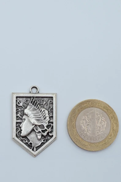 Anime Attack On Titan Sina Gümüş Kaplama Örme Zincir Kolye - Resim 4