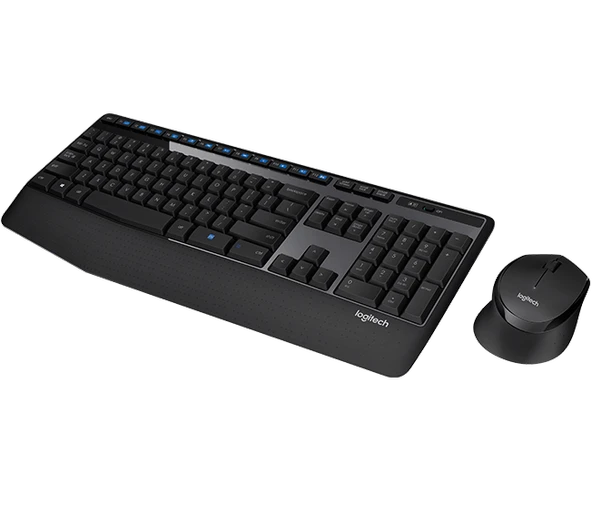 LOGITECH MK345 Q TR MM KABLOSUZ KLAVYE MOUSE SET SİYAH 920-006514 - Resim 2