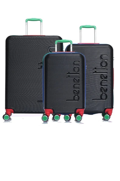 United Colors Of Benetton 3'lü Valiz Seti Siyah BNT500