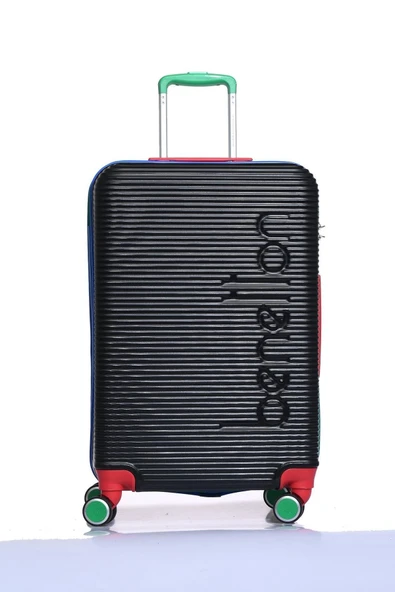 United Colors Of Benetton 3'lü Valiz Seti Siyah BNT500 - 2