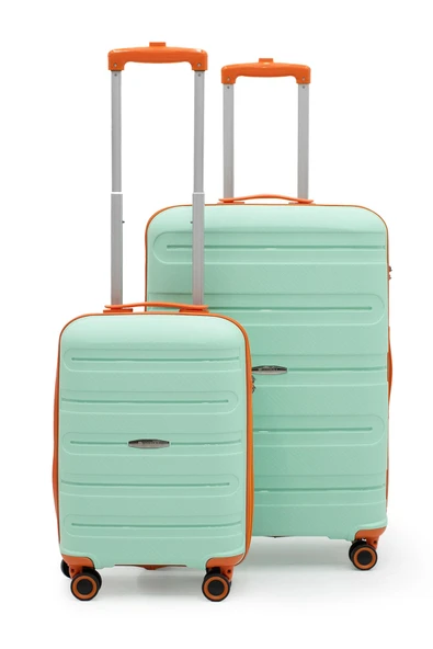 Artemis Polipropilen&Kırılmaz 2'li Valiz Seti Büyük&Kabin - Su Yeşili