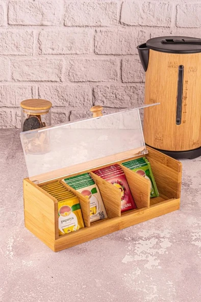 Bambum Gio 4 Bölmeli Çay Kutusu - 2