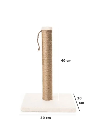 Pribor Kedi Tırmalama Tahtası 40 cm Krem - 2
