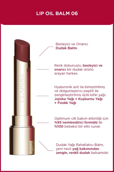 CLARİNS Lip Oil Balm 06 Fig 2.9g ürün görseli